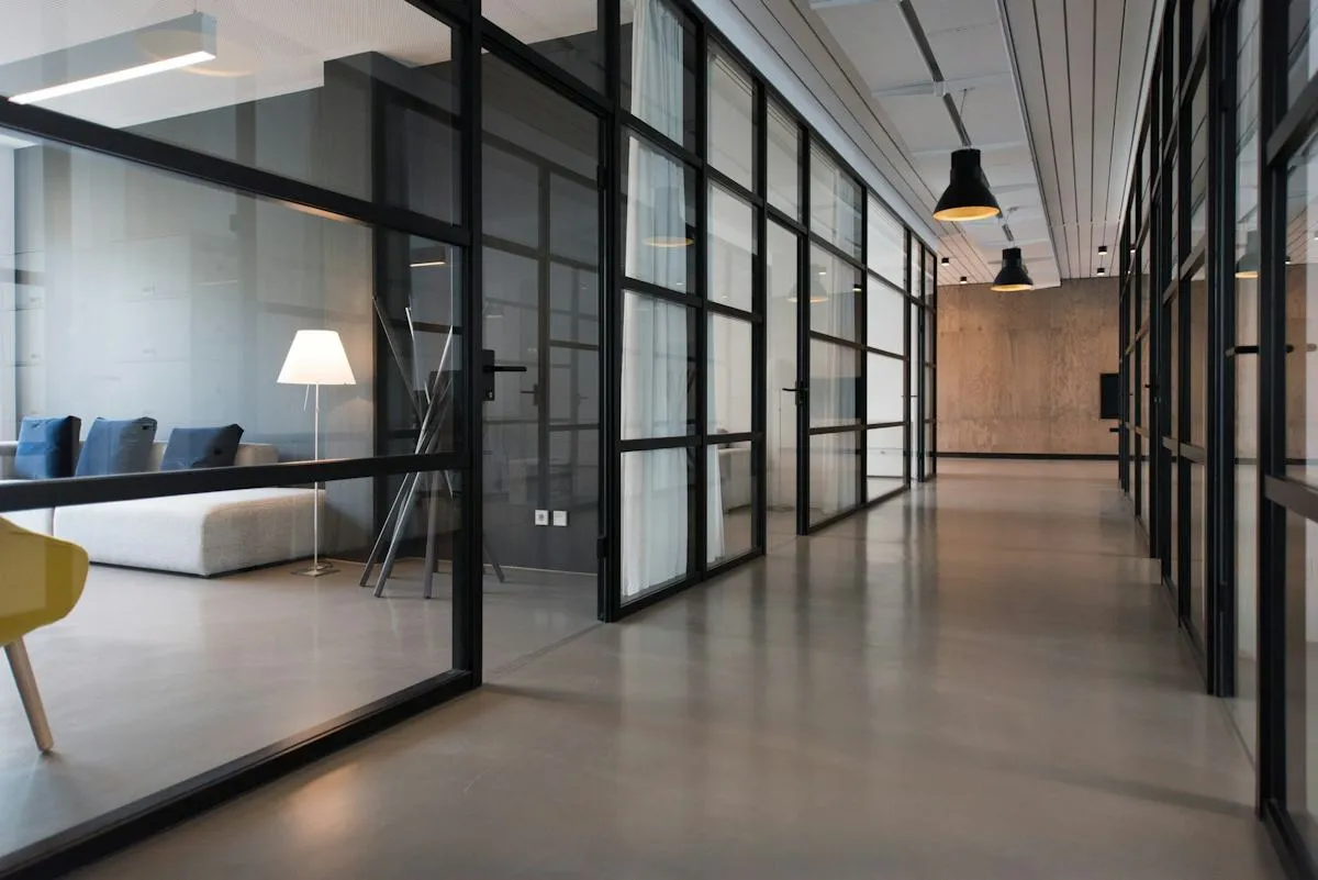 Clean light-filled office interior representing the Wellington service area